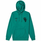 Tommy Jeans Men's NY Embroided Hoody in Darkened Emerald