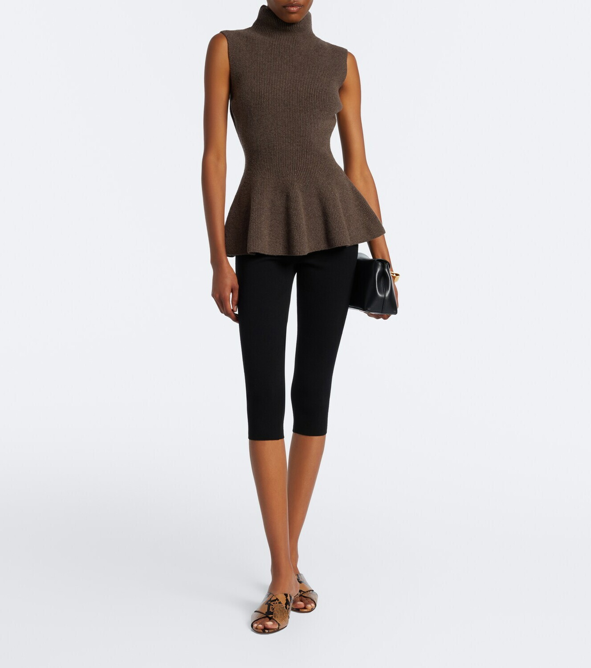 Le Monde Béryl Luca snake-effect leather mules
