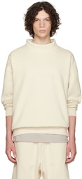 Fear of God ESSENTIALS Off-White Mock Neck Sweatshirt