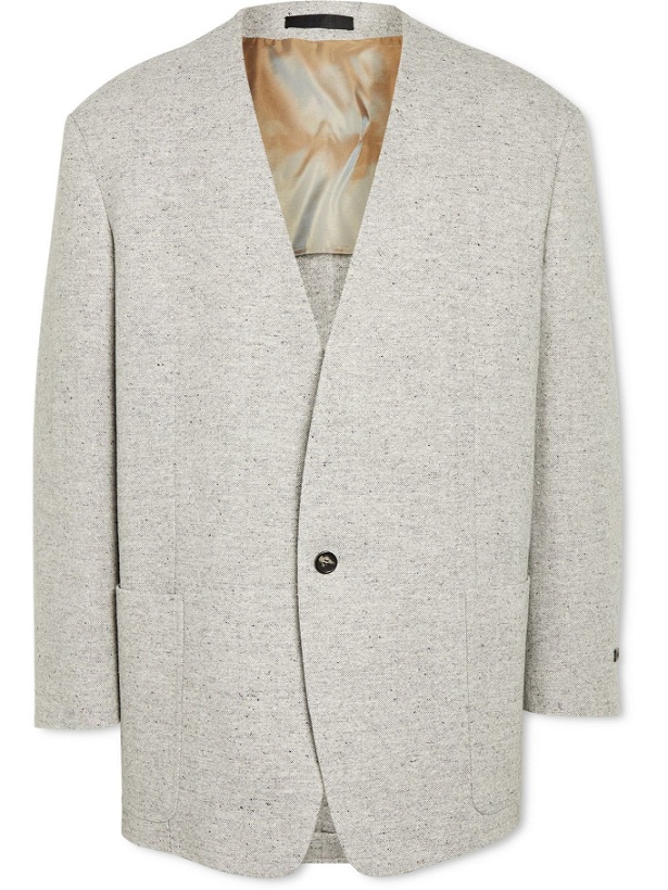 Photo: Fear of God - Everyday Unstructured Donegal Wool Blazer - Gray