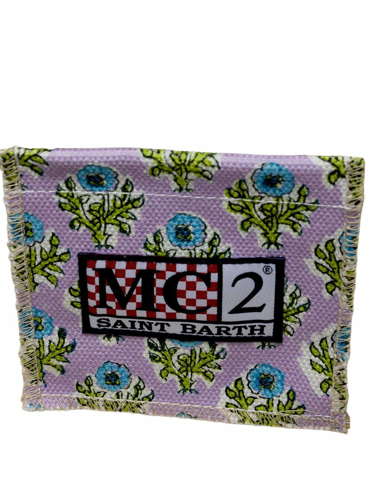 MC2 Saint Barth Flower Cotton Canvas Colette Handbag