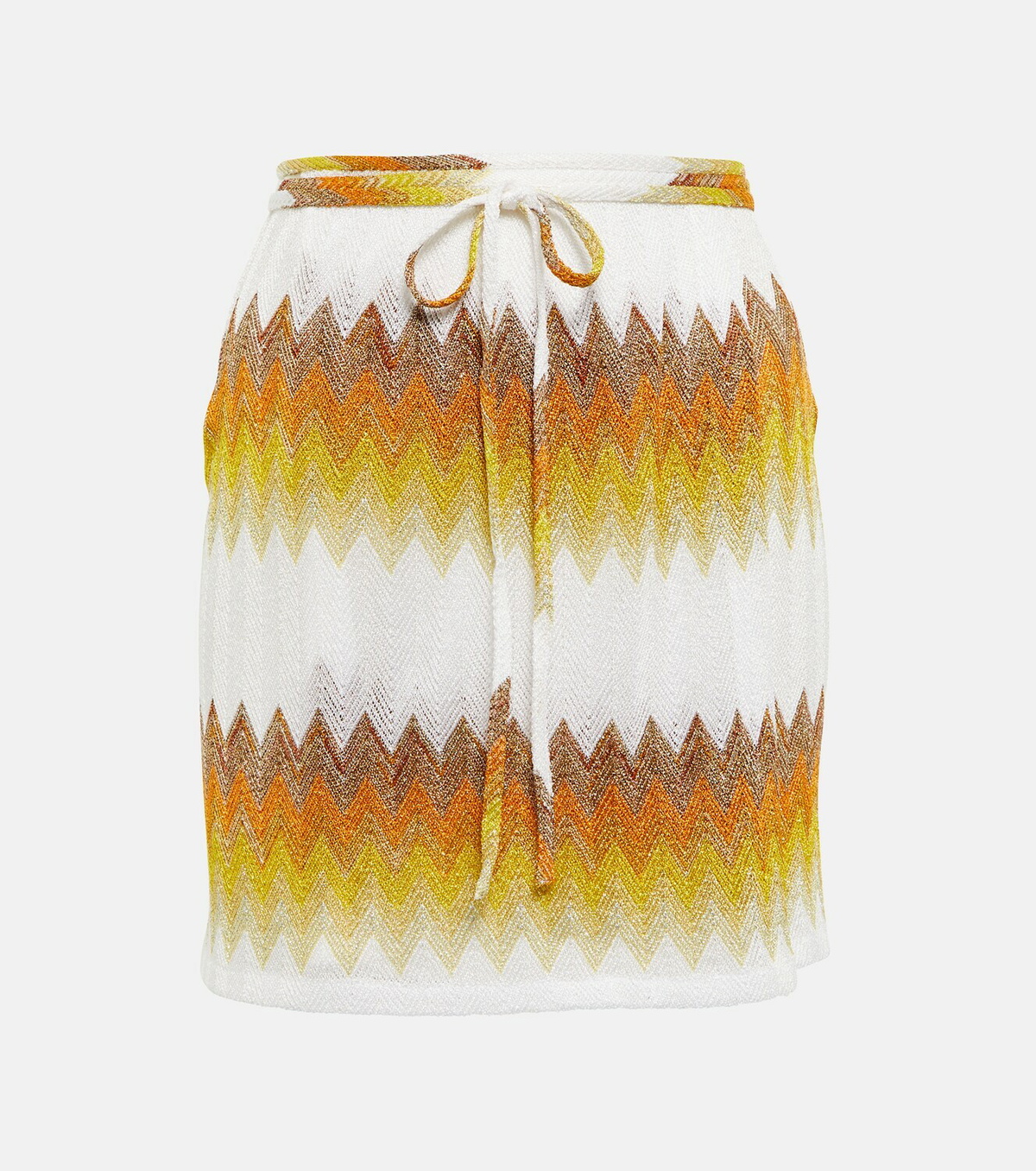 Missoni Mare Zig-zag knitted miniskirt