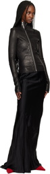 Rick Owens Black Temple Gary Leather Jacket