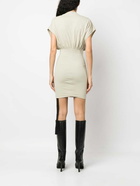 RICK OWENS DRKSHDW - Draped Short Cotton Dress