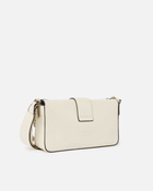 Pinko Soft Love Bag Slouchy Shoulder Bag With Fringes Silk White Brushed Silver