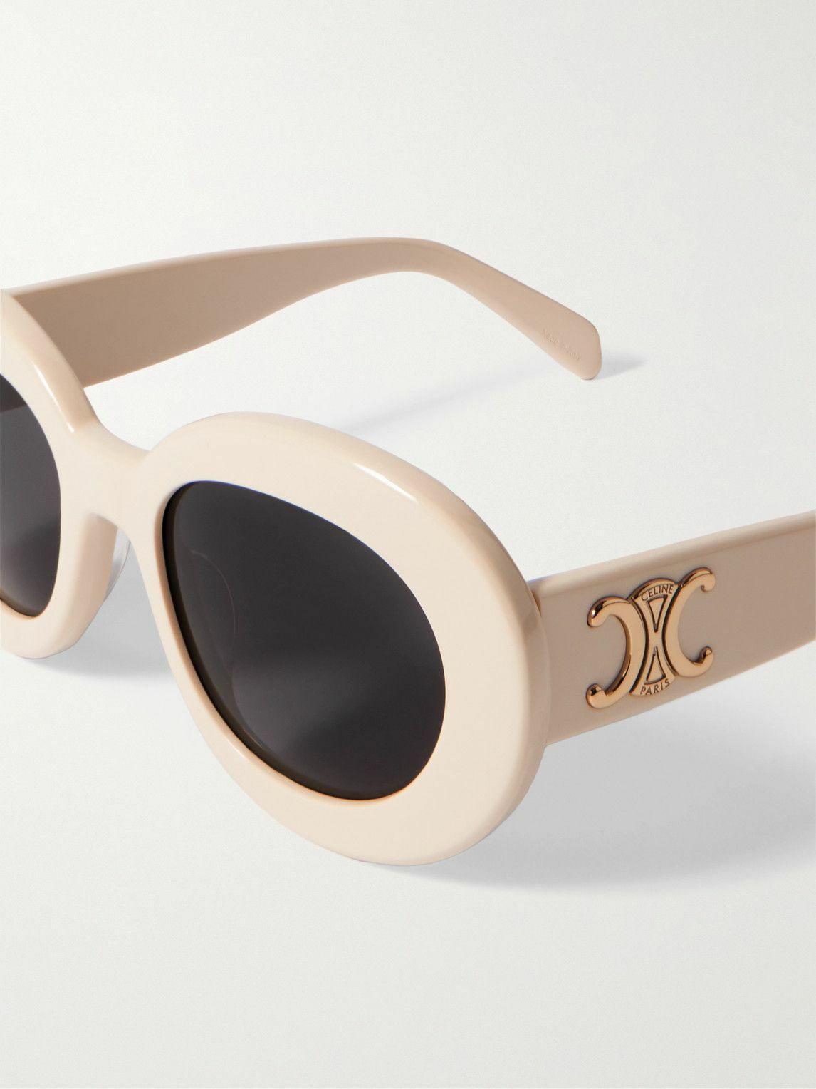 CELINE - Oval-Frame Acetate Sunglasses