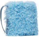 Dries Van Noten Blue Shearling Bag