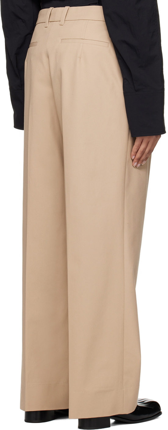 Wooyoungmi Beige Straight Trousers