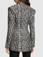 BALMAIN - Python Single Breast Fitted Jacket