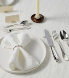 Christofle Perles silver-plated 5-piece cutlery set