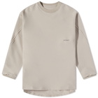 GOOPiMADE Men's LWN-01 Fixation Logo Wide Crew Sweat in Cream