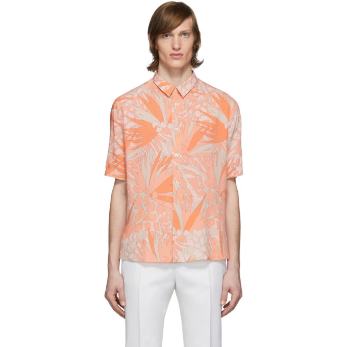 Photo: Saint Laurent Orange and Taupe Jungle Shirt