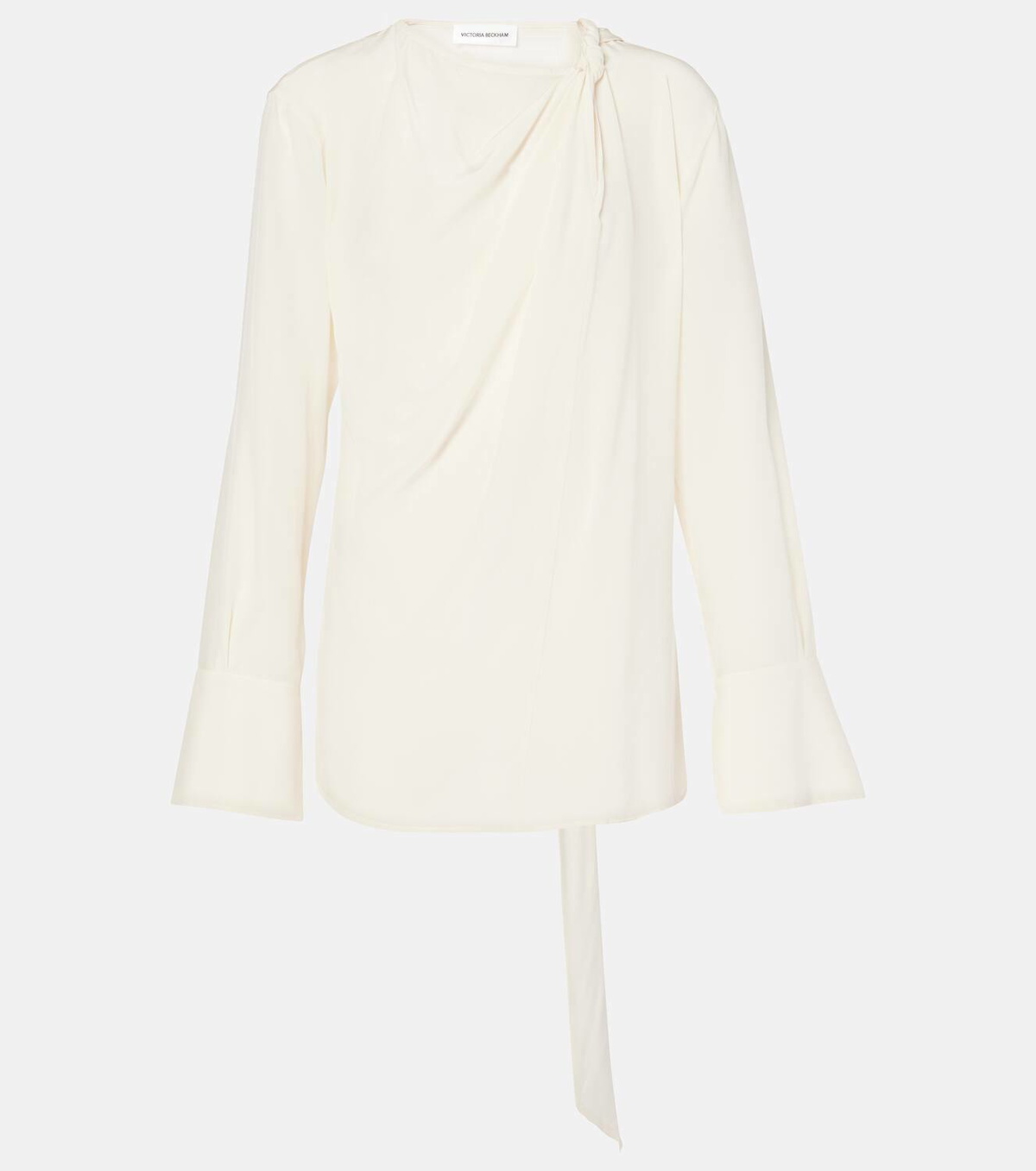Victoria Beckham Scarf-detail silk blouse