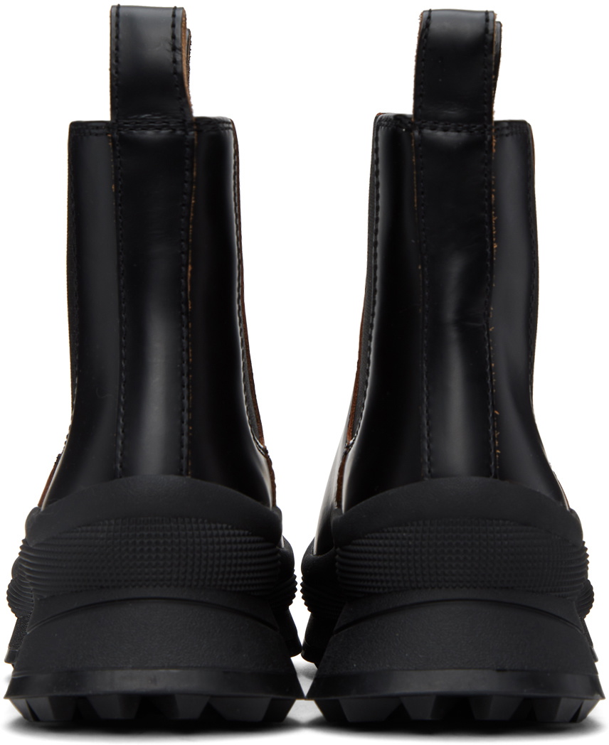 Jil Sander Black Leather Ankle Boots Jil Sander