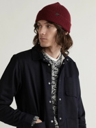 Paul Smith - Ribbed Cashmere and Wool-Blend Beanie