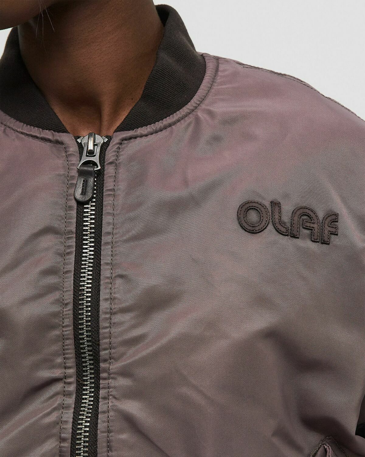 ØLÅF RETRO LOGO BOMBER JACKET Brown Women