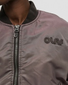 ØLÅF RETRO LOGO BOMBER JACKET Brown Women