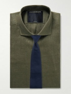Favourbrook - Bridford Cutaway-Collar Linen Shirt - Green