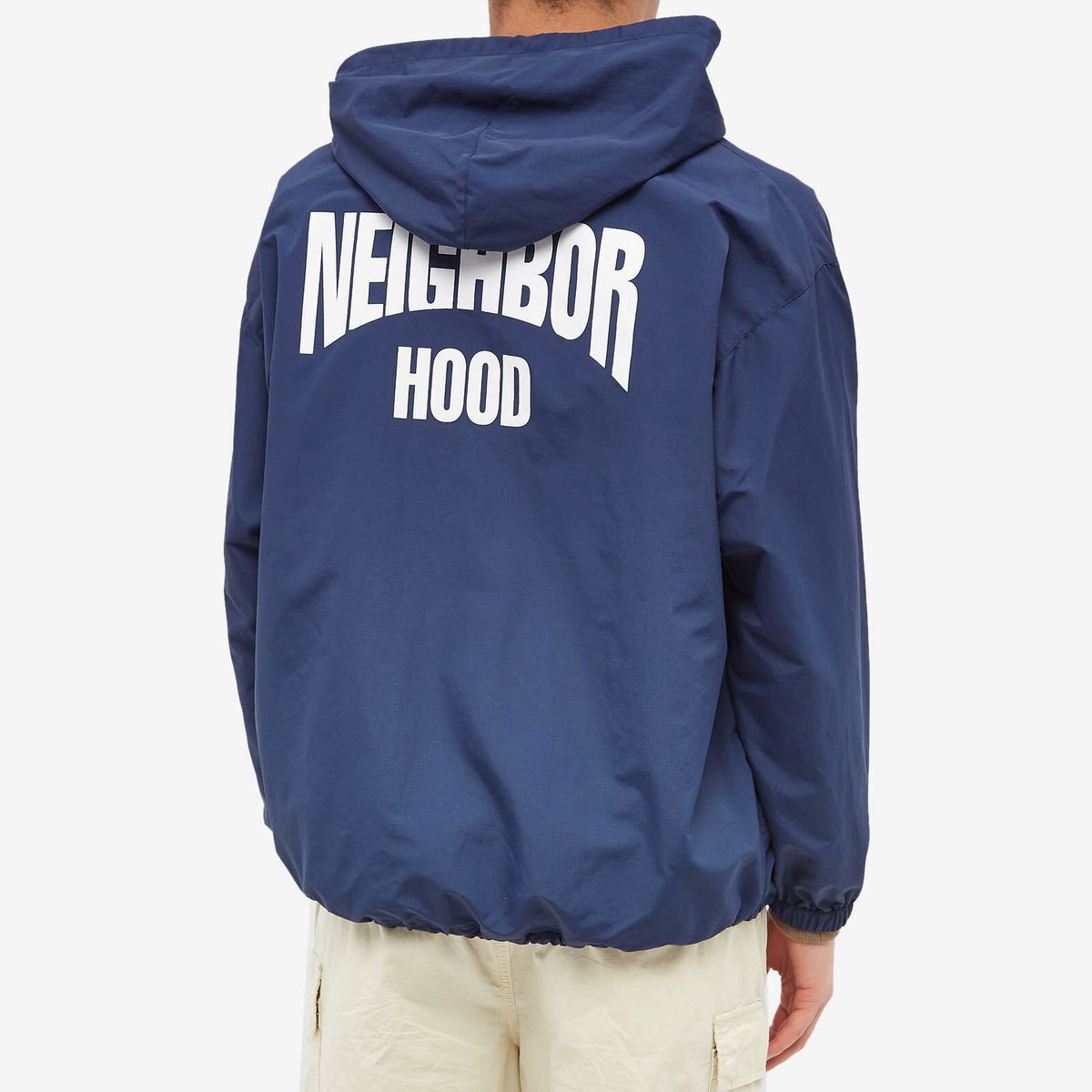 Neighborhood Men's Anorak Logo Jacket in Navy Neighborhood