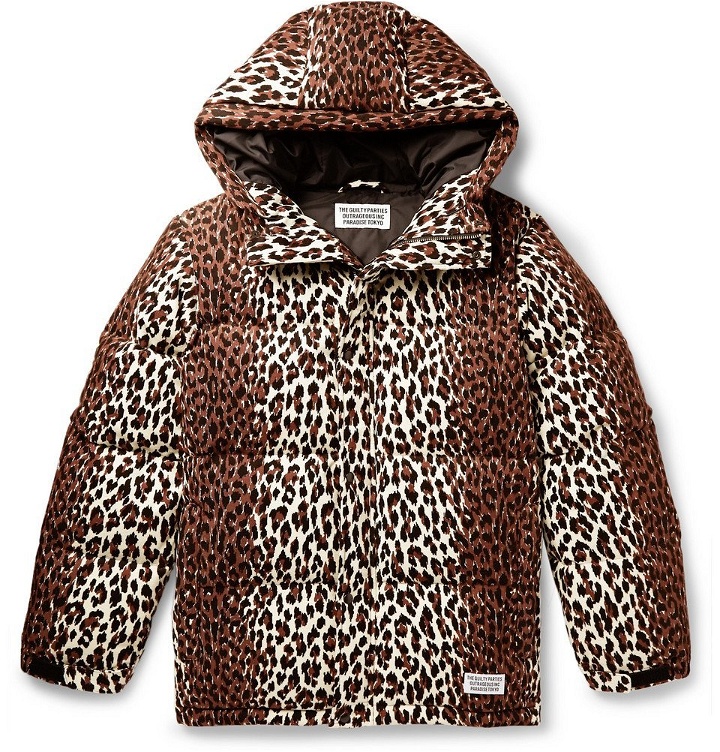 Photo: Wacko Maria - Leopard-Print Quilted Cotton-Corduroy Down Jacket - Men - Brown