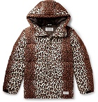 Wacko Maria - Leopard-Print Quilted Cotton-Corduroy Down Jacket - Men - Brown