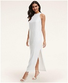 Brooks Brothers Women's Iridescent Sequin Sleeveless Dress | White