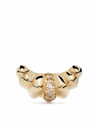 Lizzie Mandler Fine Jewelry 18K Yellow Gold Croissant Diamond Single Stud Earring