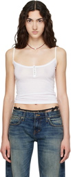 Raimundo Langlois White Henley Camisole