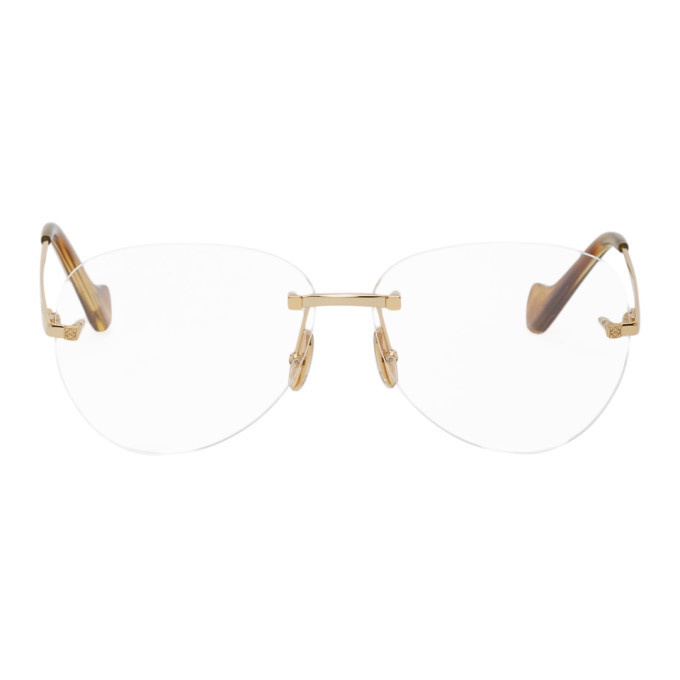 Photo: Loewe Gold and Tortoiseshell Round Glasses