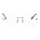 Loewe Gold and Tortoiseshell Round Glasses