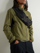 Portal - Borders Embroidered Ripstop-Trimmed Mesh Belt Bag