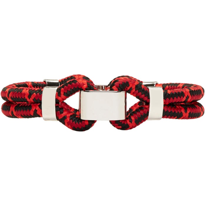 Photo: Dsquared2 Red Techno Cords Bracelet 