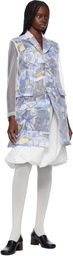 Comme des Garçons White & Multicolor Layered Jacket