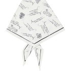 Maison Kitsuné White 'Poetic Paris' Scarf
