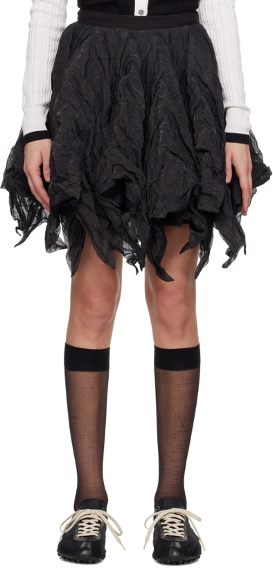 Photo: Kiko Kostadinov Black Uhura Circle Midi Skirt