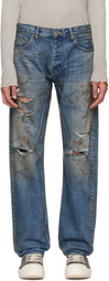 Rick Owens DRKSHDW Blue Temple Kurdt Jeans