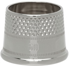 Balenciaga Silver Thimble Ring