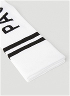 Rassvet - High Logo Intarsia Socks in White