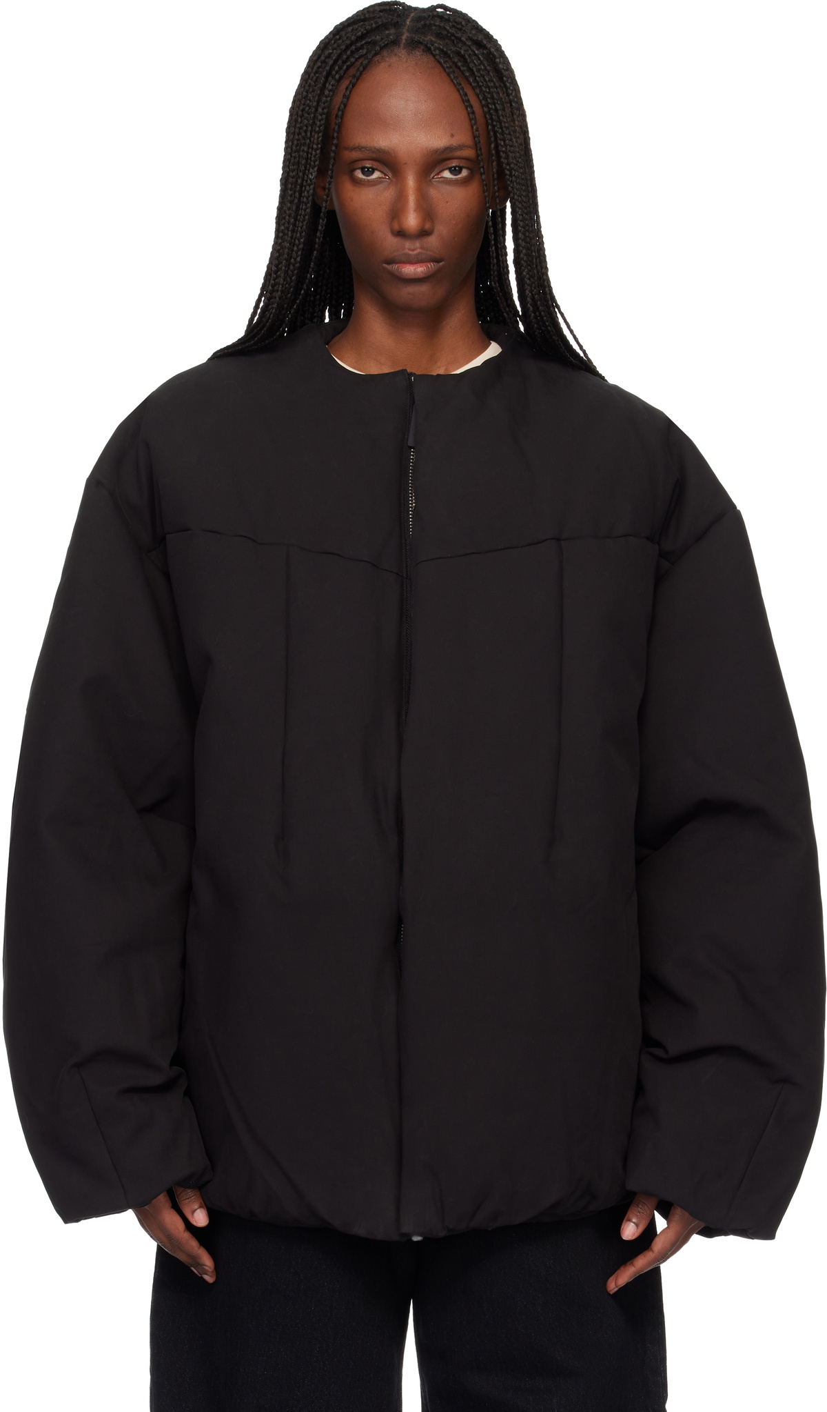 Hed Mayner Tan Wool Cropped Peacoat Hed Mayner