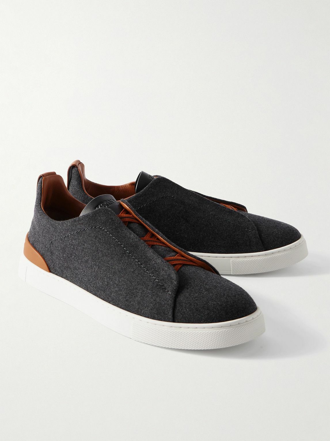 【関税込み】Z Zegna Sneakers & Slip-On Zegna slip-on Suede Sneakers | Blue | FARFETCH JO