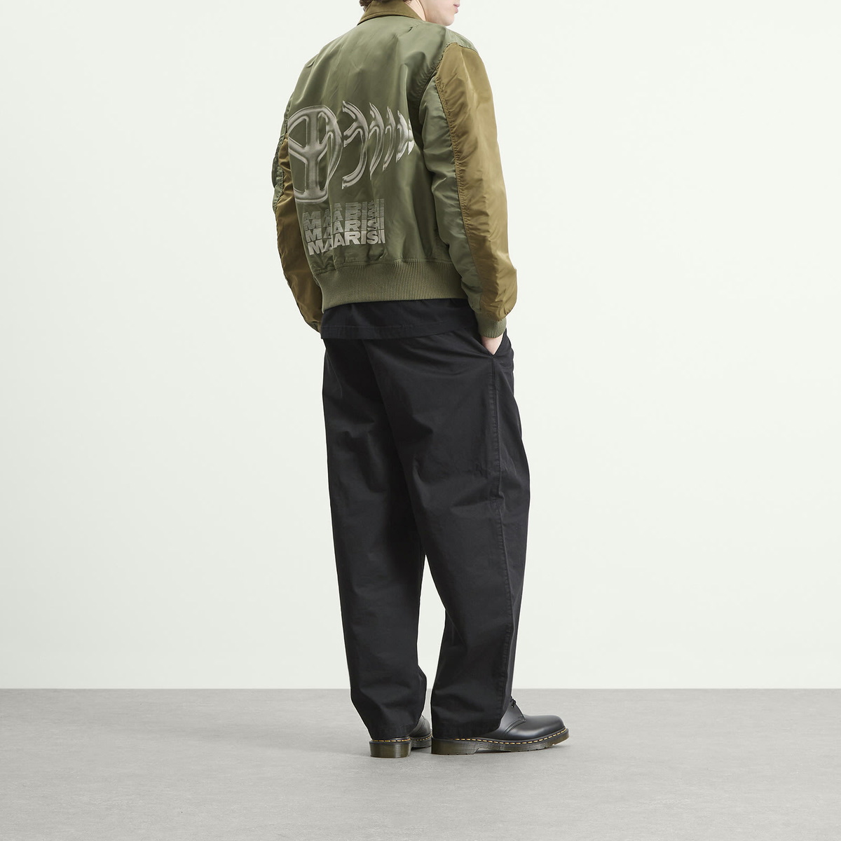 Maharishi Men's Maha Peace Rally MA2 Jacket in Olive/Khaki