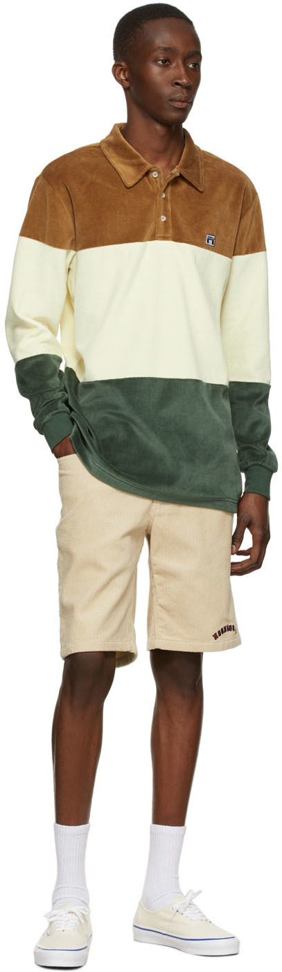 Noon Goons Off-White Cotton Shorts