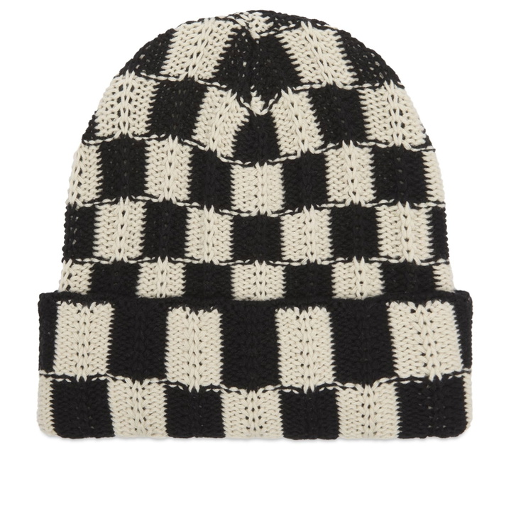 Photo: Sundays Men's Check Beanie in Black 