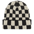 Sundays Men's Check Beanie in Black 