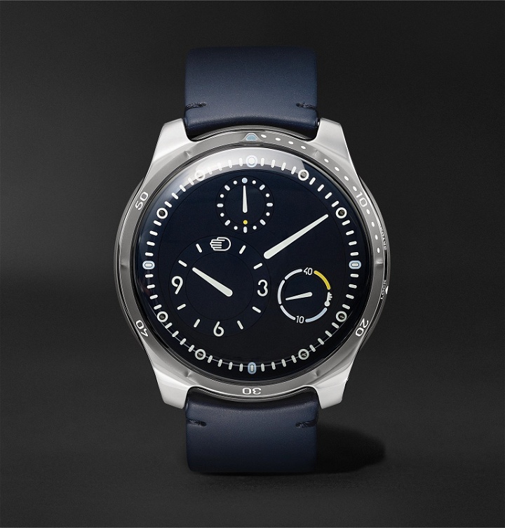 Photo: Ressence - EXCLUSIVE Type 5 46mm Titanium and Leather Mechanical Watch, Ref. No. TYPE 5N - Black