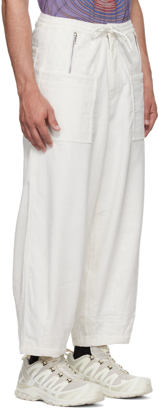 Gentle Fullness White Organic Cotton Trousers