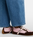 Givenchy Slim suede-trimmed sneakers