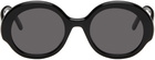 LOEWE Black Round Slim Sunglasses
