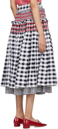 Molly Goddard Black Penny Midi Skirt