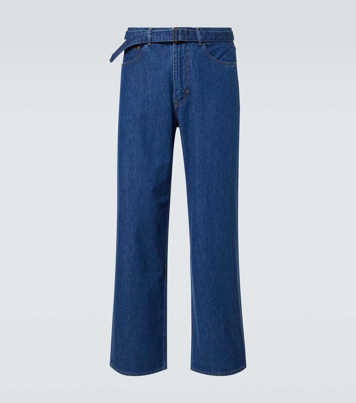 Auralee Belted straight jeans